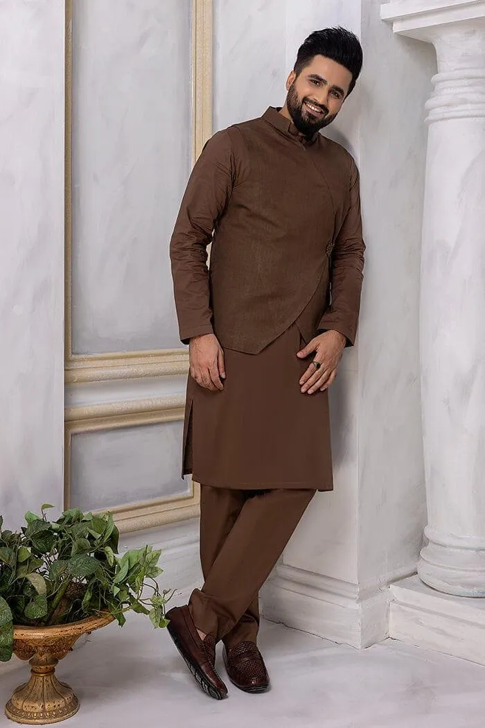 Nilofer Shahid - The Debonair - pure Irish linen - 3 Piece