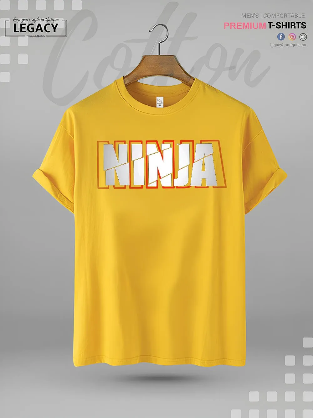 Ninja Print Mens Tshirt In Lowest Price In Dhaka