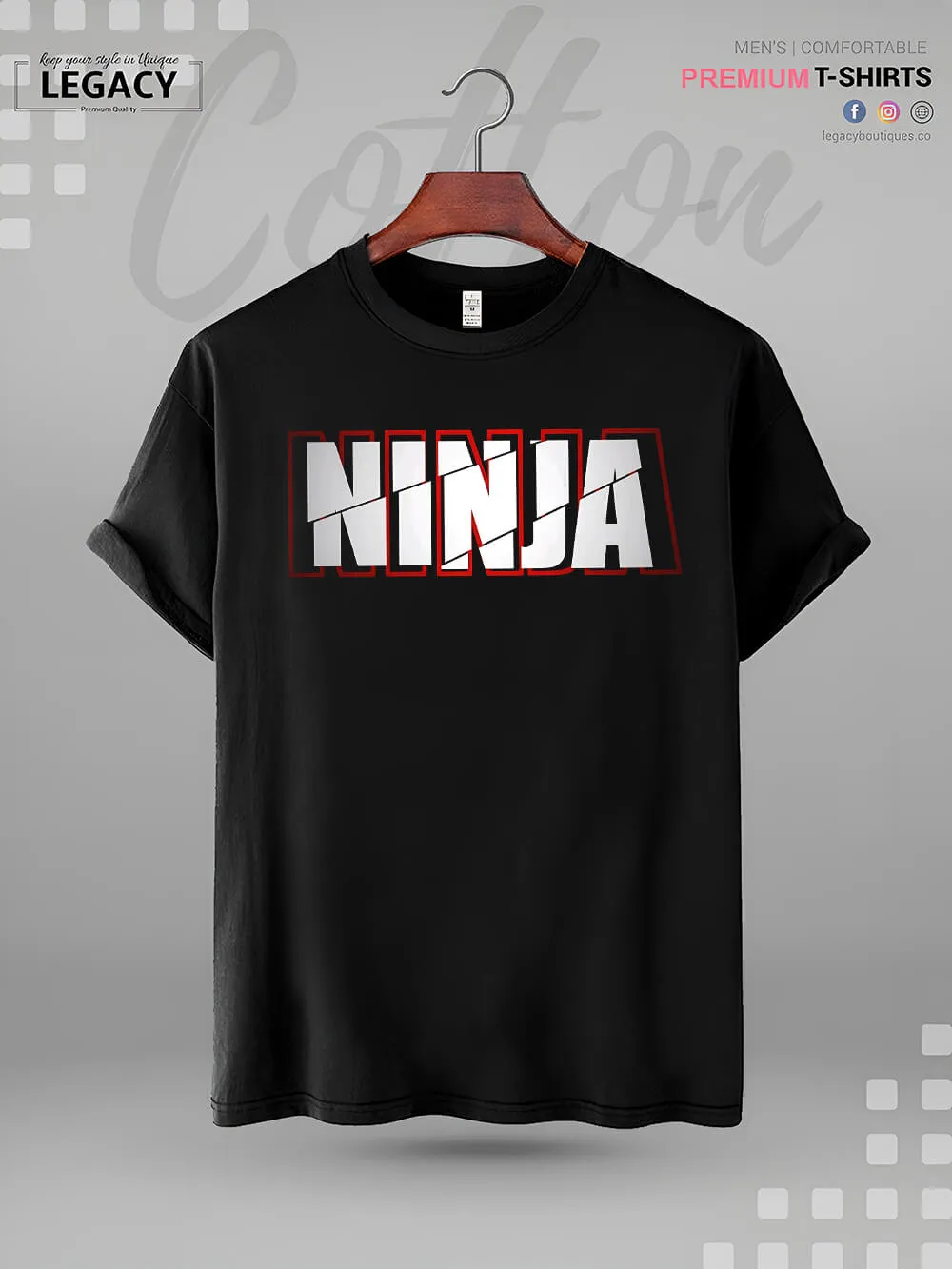 Ninja Print Mens Tshirt In Lowest Price In Dhaka