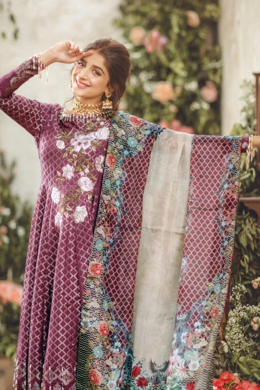 Noor by Saadia Asad Luxury Lawn 2018 – 16 Gilded Glamour