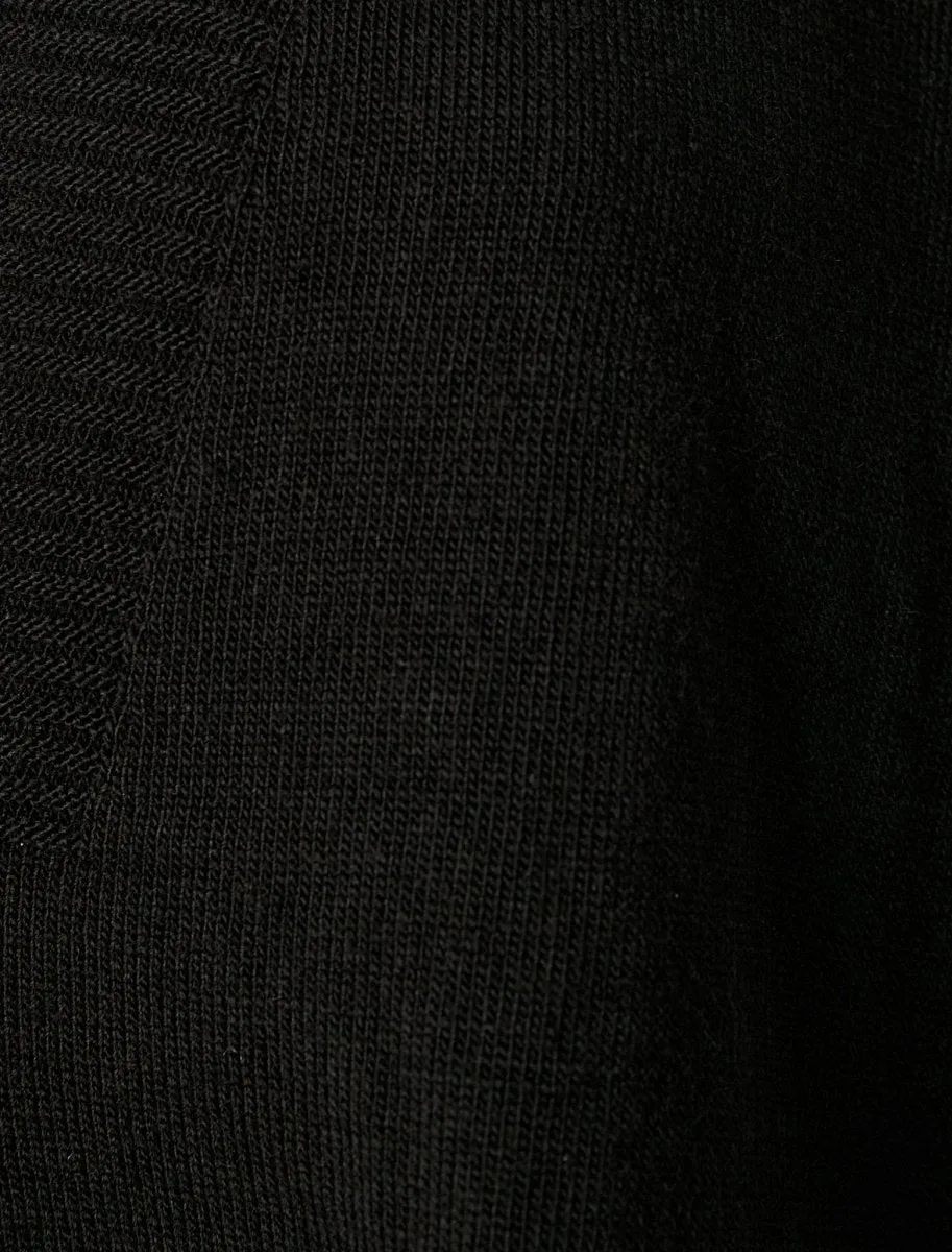 Oversized Sweater Vest in Black