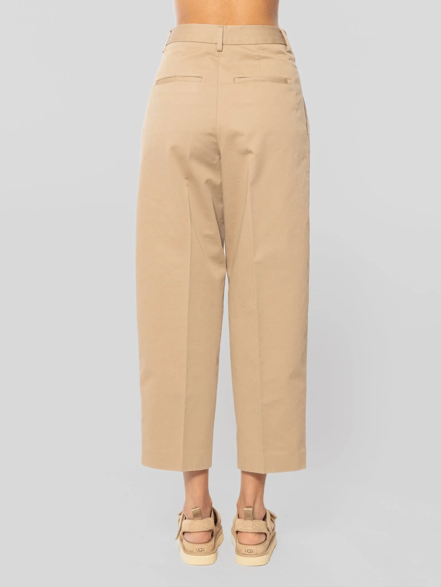 Pantaloni Chino Cropped Beige