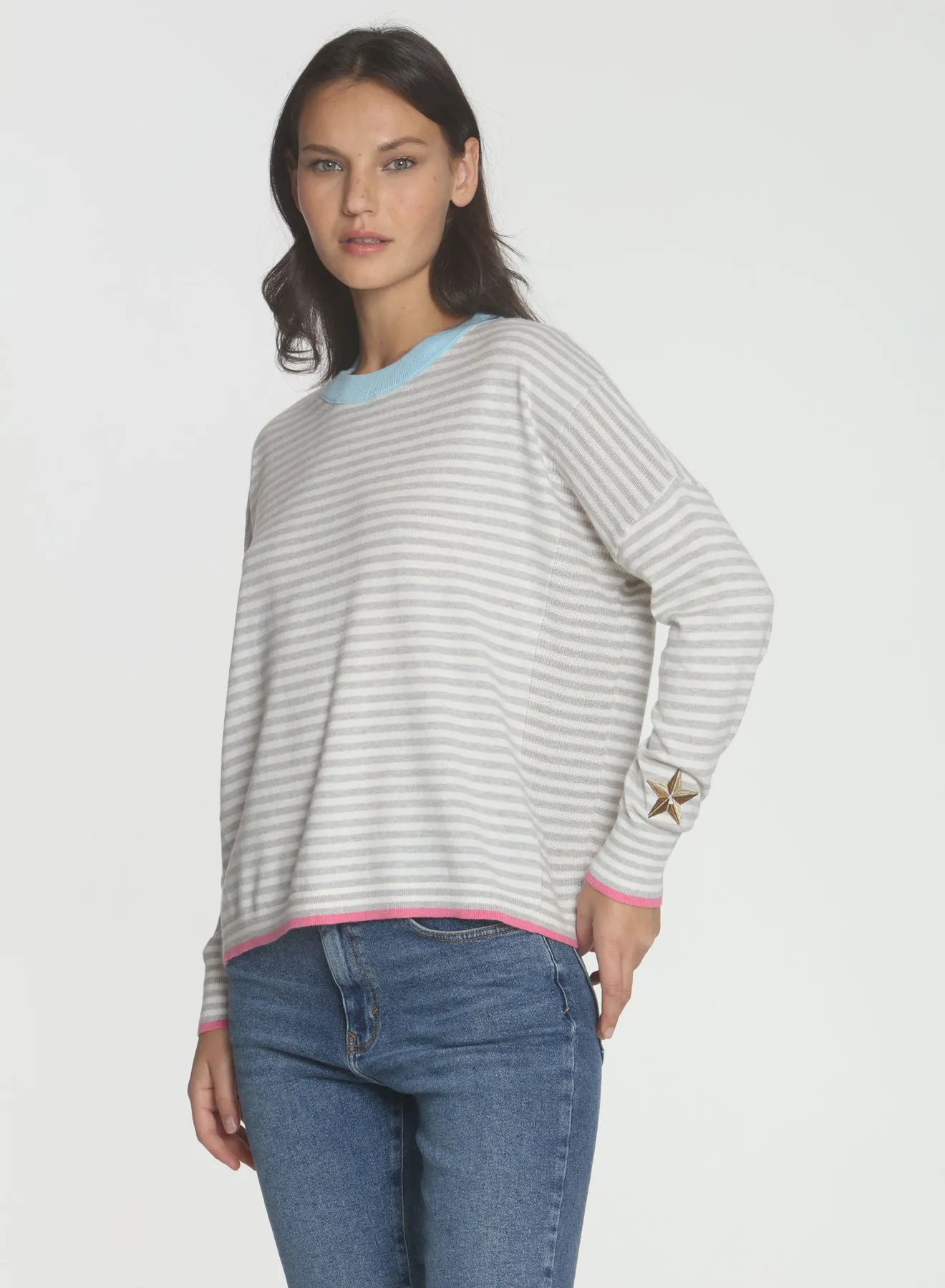 Peggy Star Cuff - Grey Combo