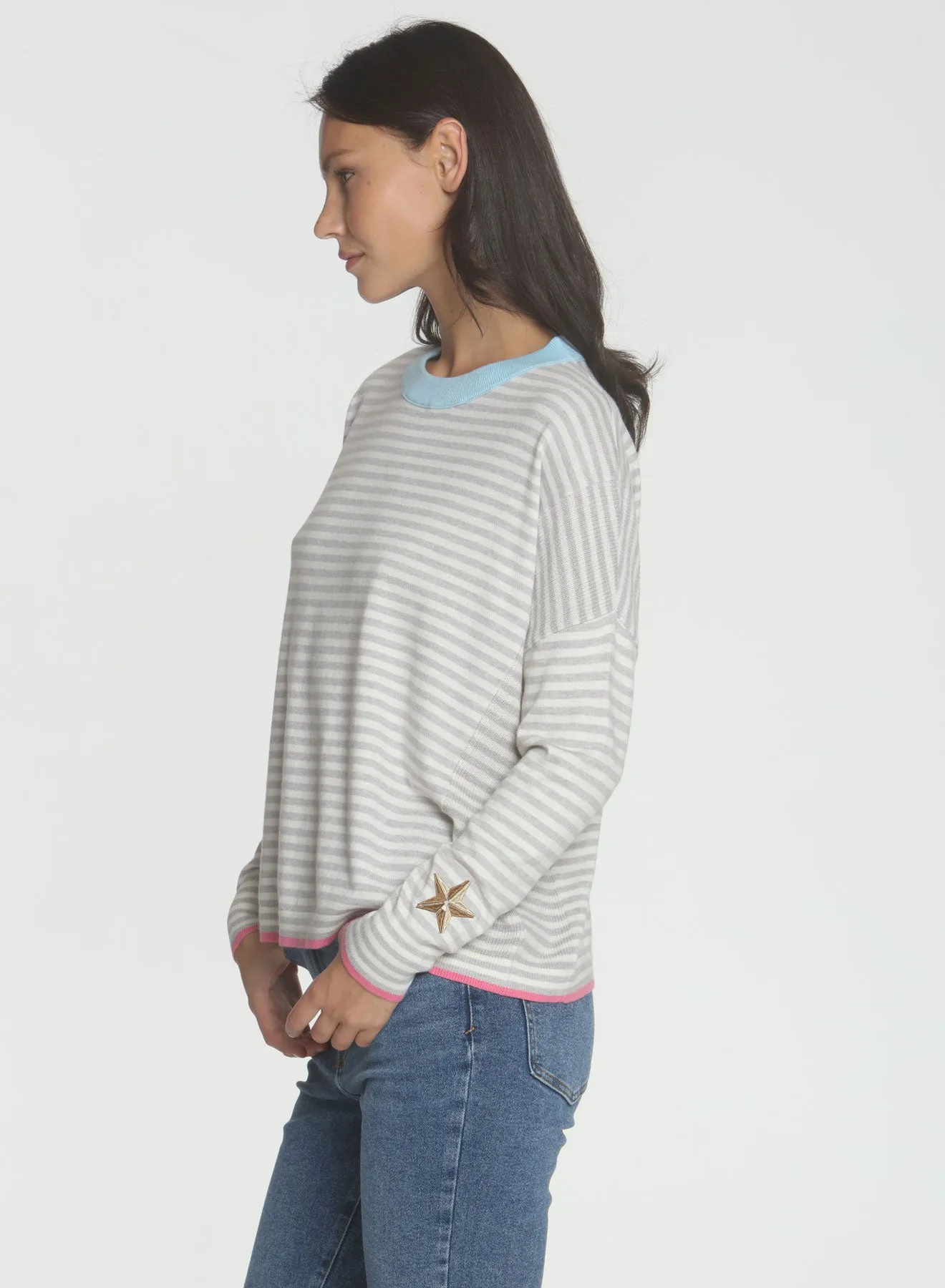 Peggy Star Cuff - Grey Combo