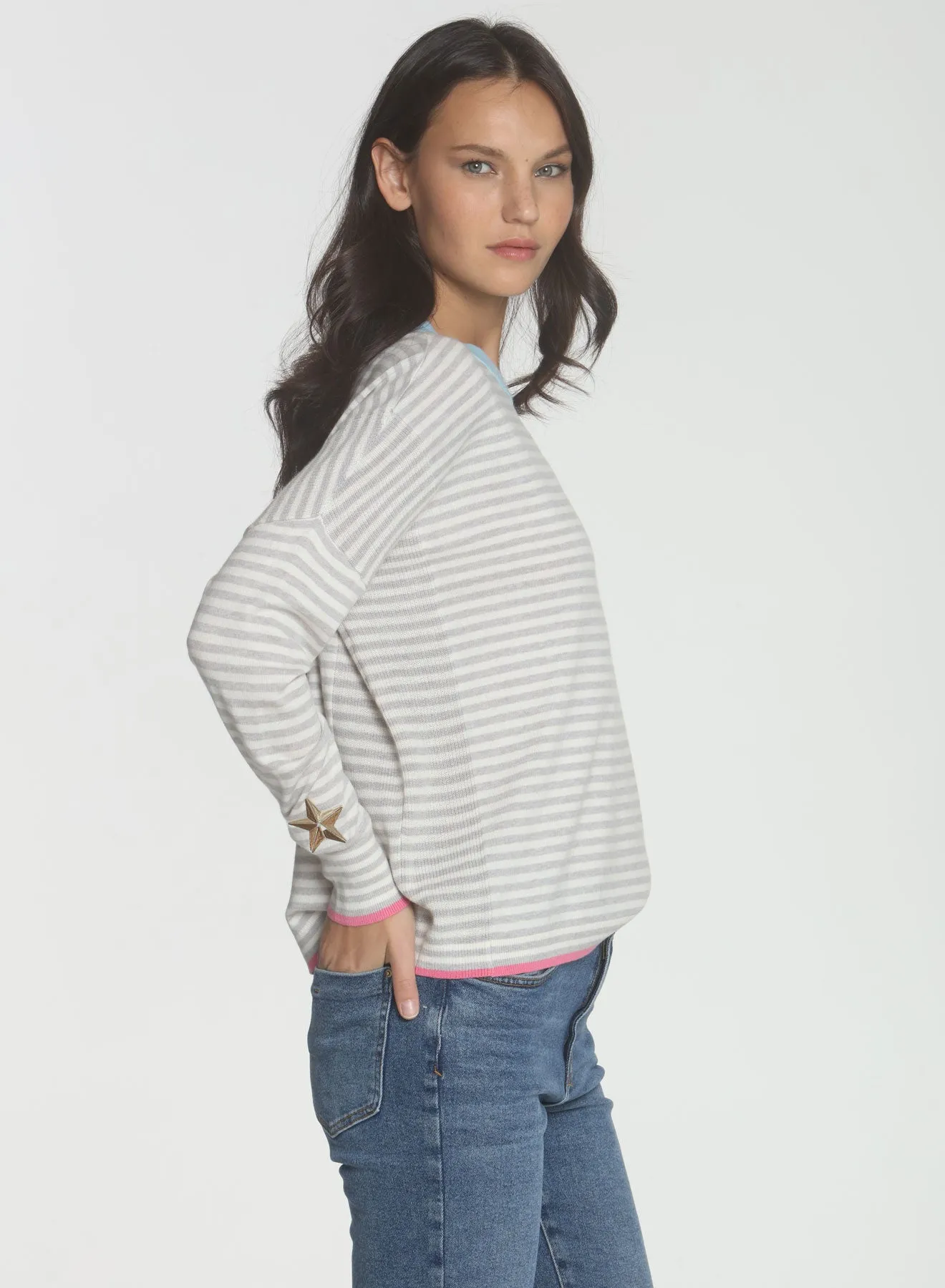 Peggy Star Cuff - Grey Combo