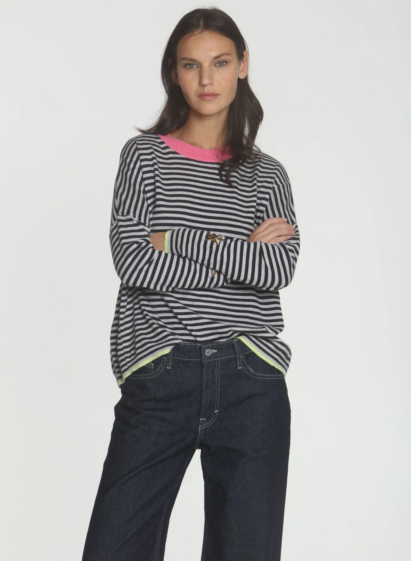 Peggy Star Cuff - Navy Combo