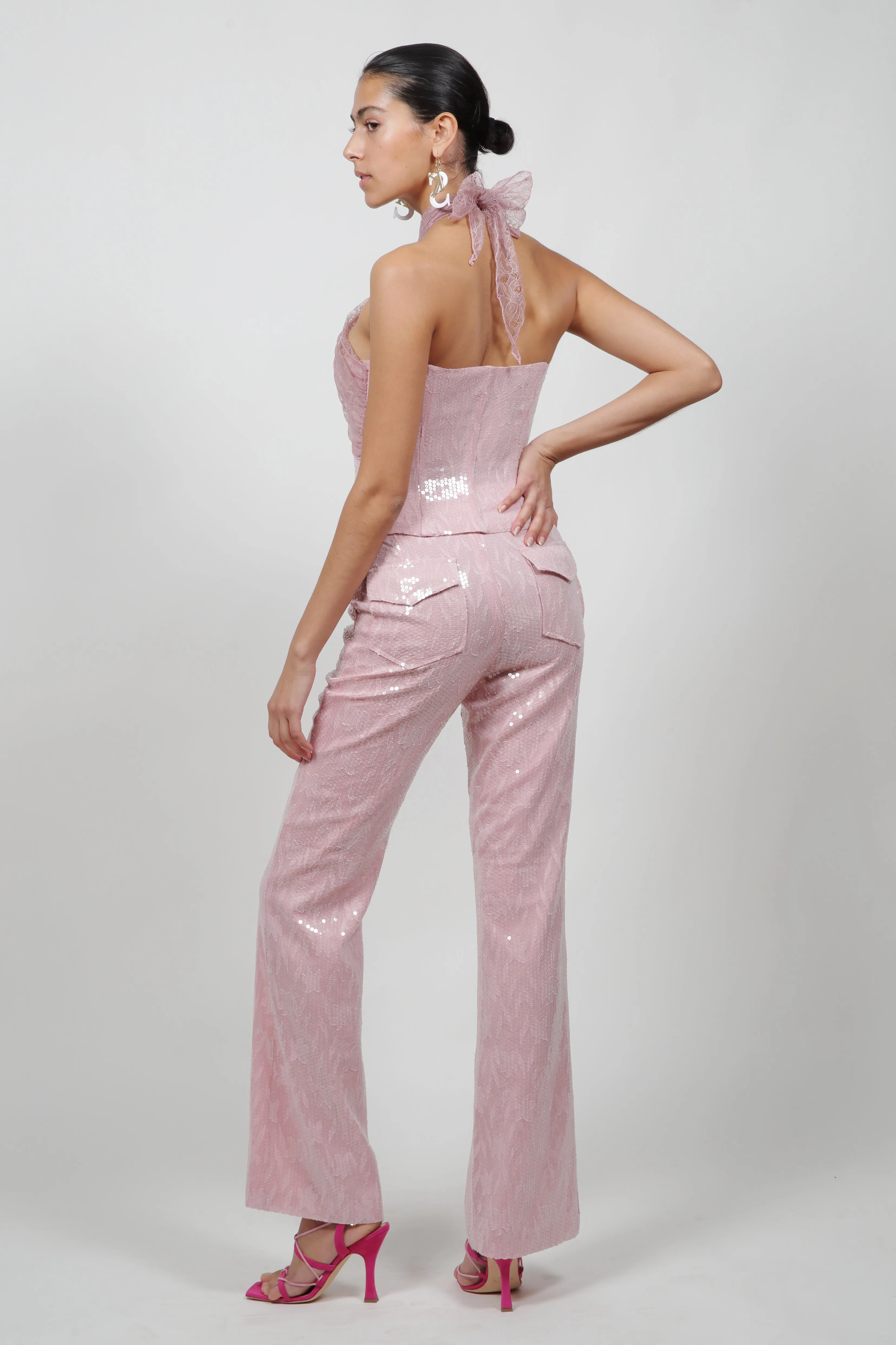 Pink Pailette Pants