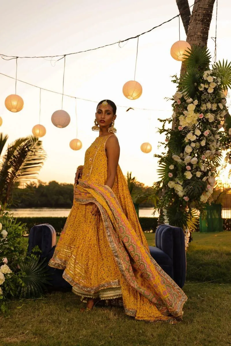 Pinktree - Saffron Garden - Yellow - 3 Piece