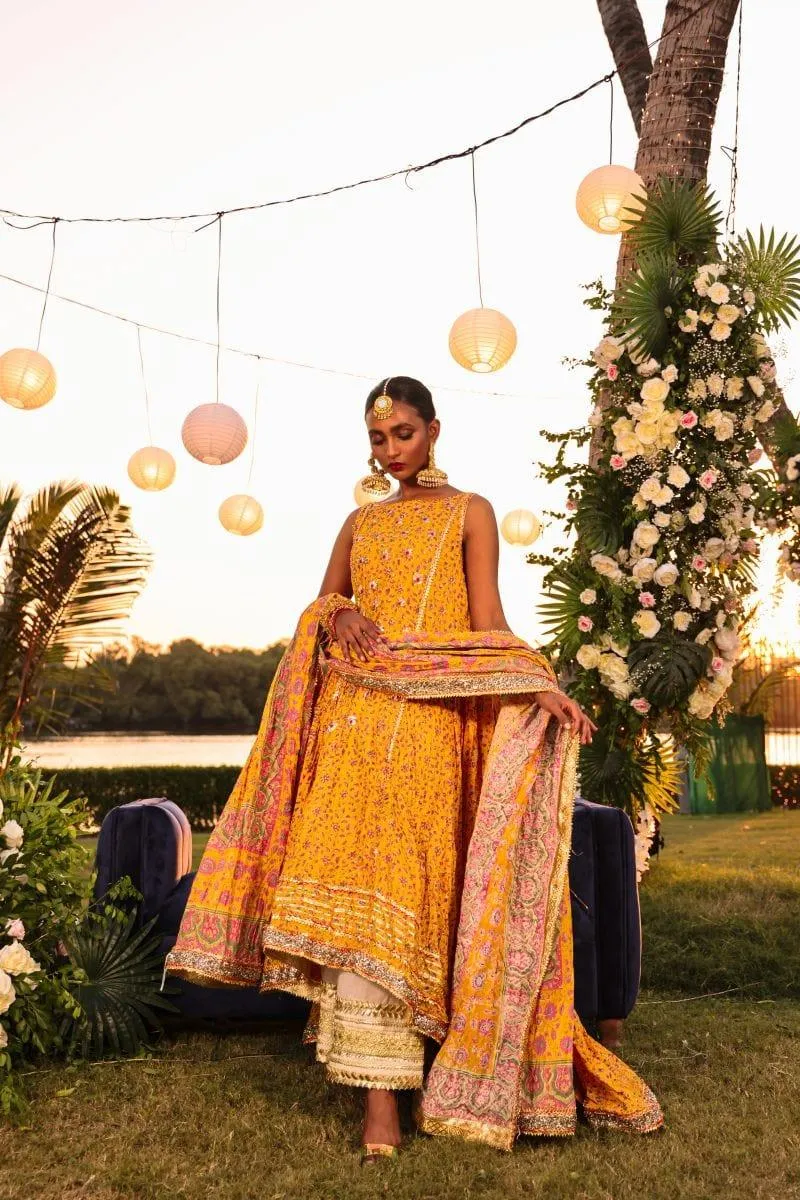 Pinktree - Saffron Garden - Yellow - 3 Piece
