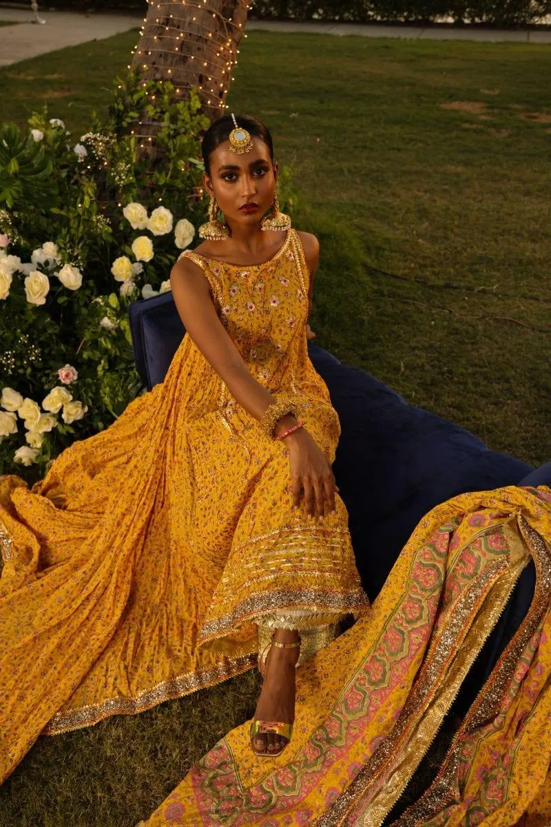 Pinktree - Saffron Garden - Yellow - 3 Piece