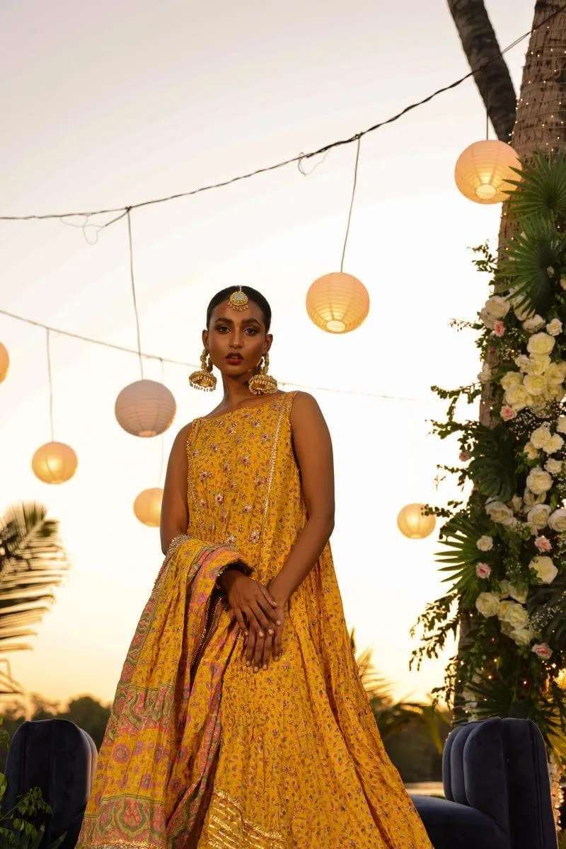 Pinktree - Saffron Garden - Yellow - 3 Piece