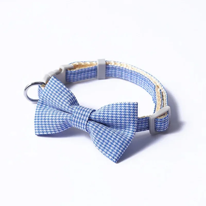 Plaid with Adjustable Bow Tie Collar