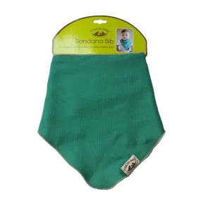 Poncho Baby Classic Bandana Bib - Reversible Emerald/Beige