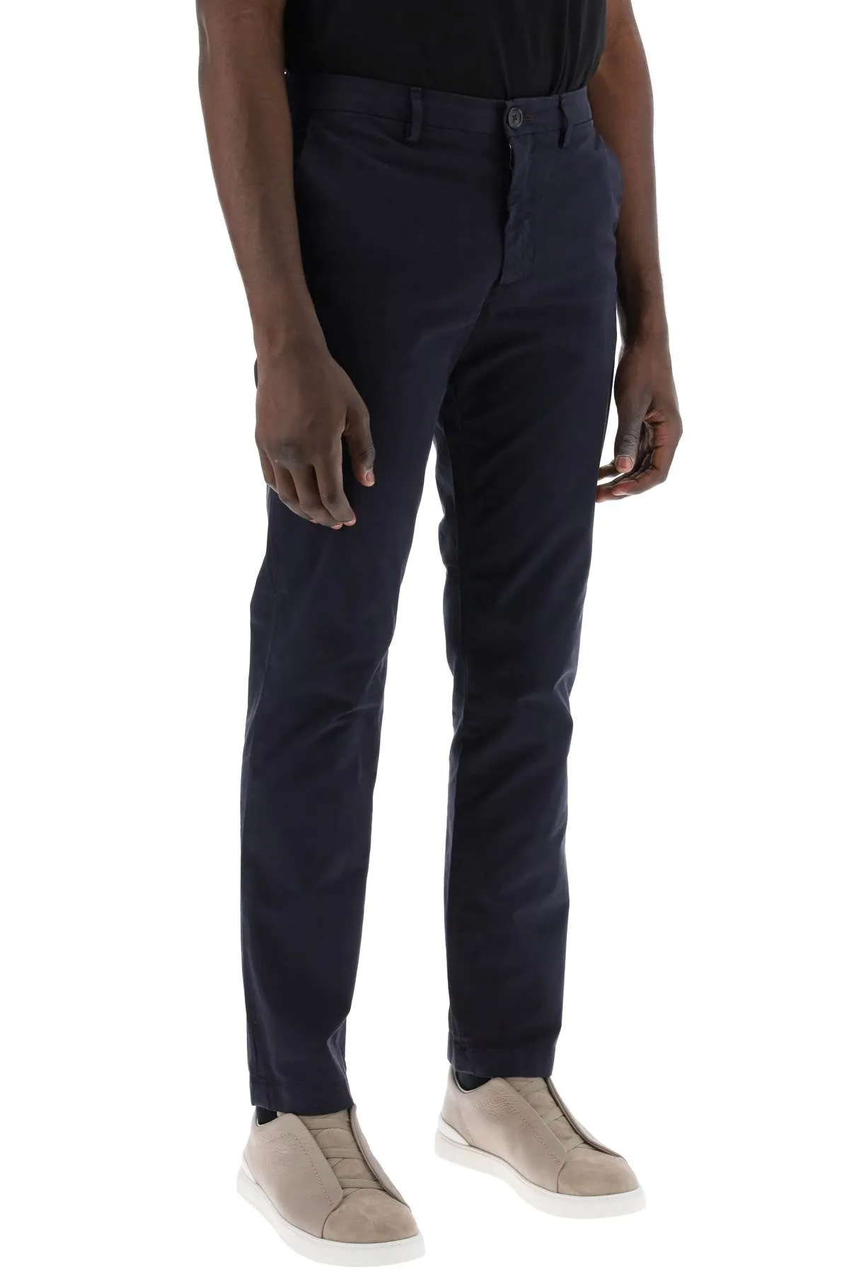 Ps paul smith cotton stretch chino pants for M2R 922P M21553 VERY DARK NAVY