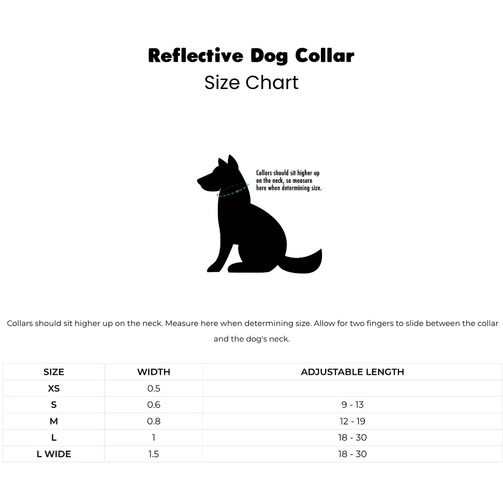 Reflective Adjustable Dog Collar – High-Quality & Durable for Safety