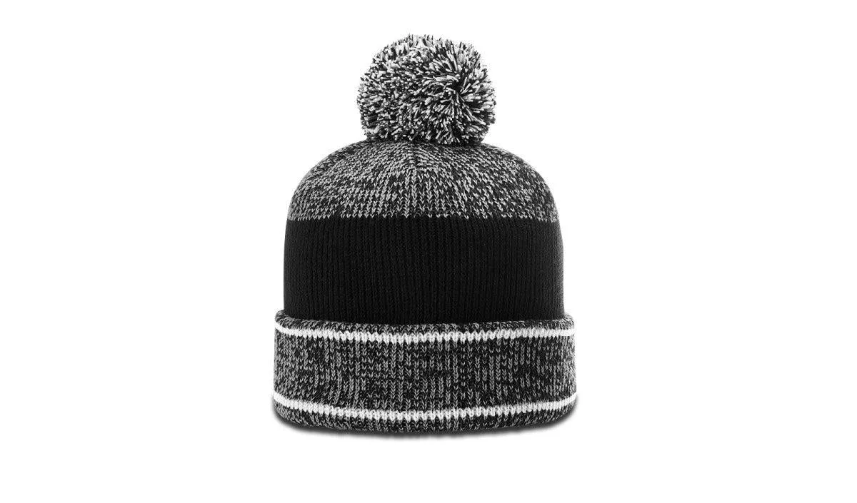 Richardson Heather Beanie W/ Cuff & Pom