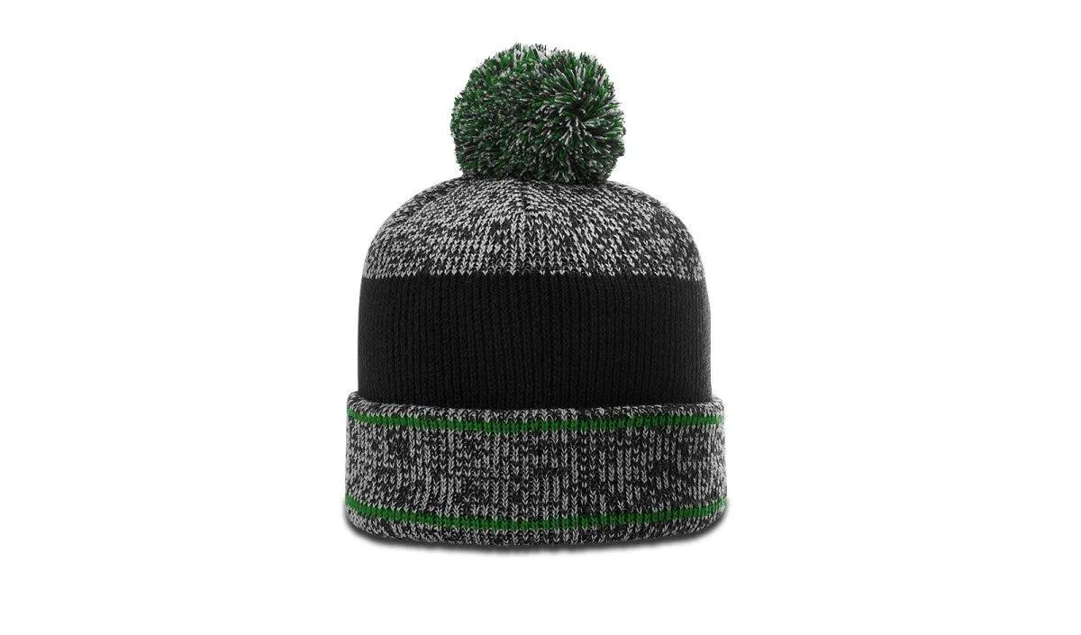 Richardson Heather Beanie W/ Cuff & Pom