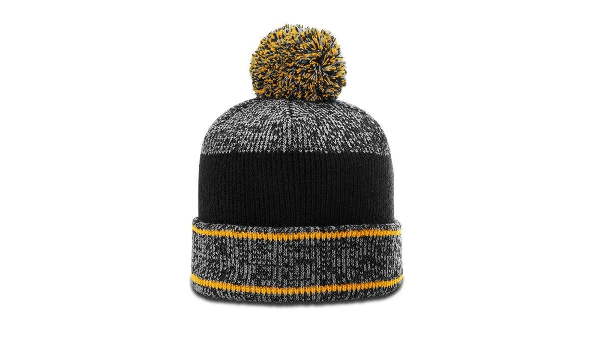 Richardson Heather Beanie W/ Cuff & Pom
