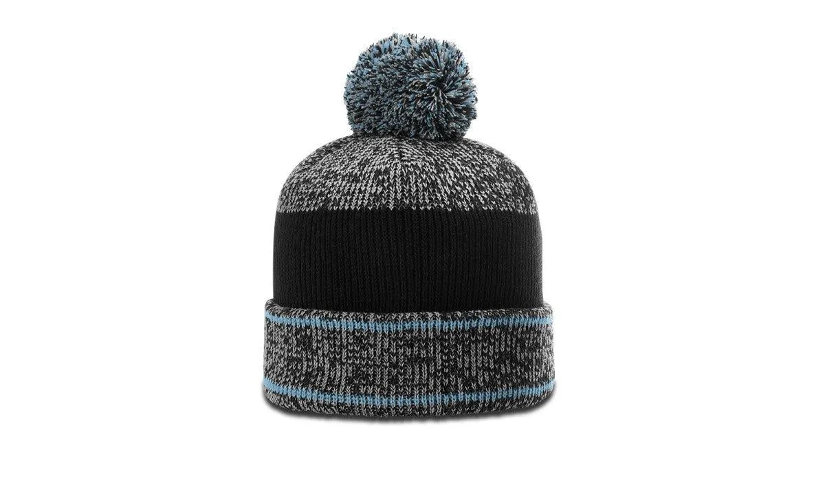 Richardson Heather Beanie W/ Cuff & Pom
