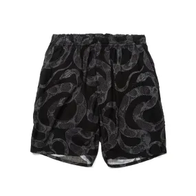 R/P ALLOVER SNAKE PATTERN EASY SHORTS ＜LIMITED＞