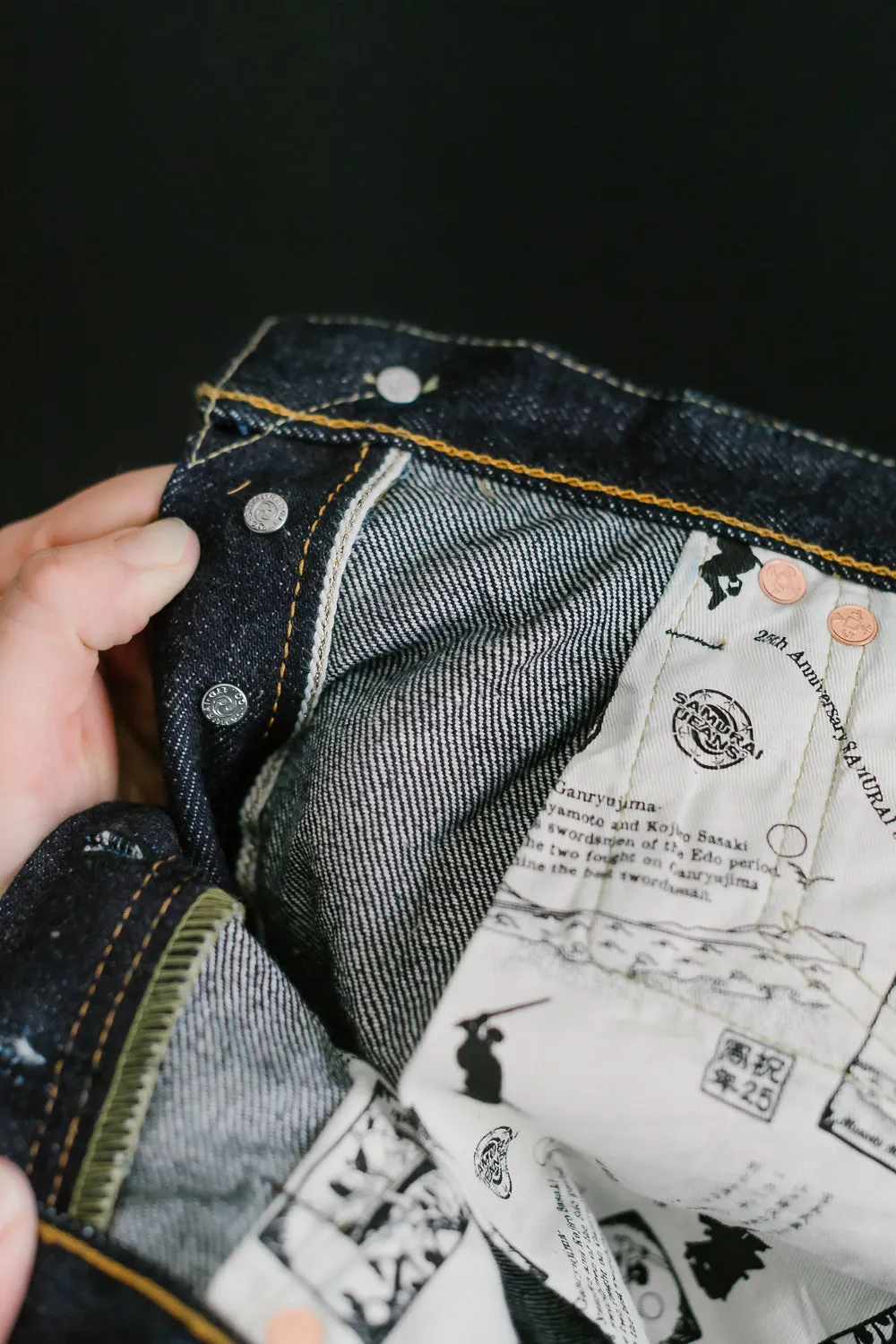S510XX25ozGA-25th - 25oz "Ganryu-Jima" Selvedge Denim - Regular Straight Fit