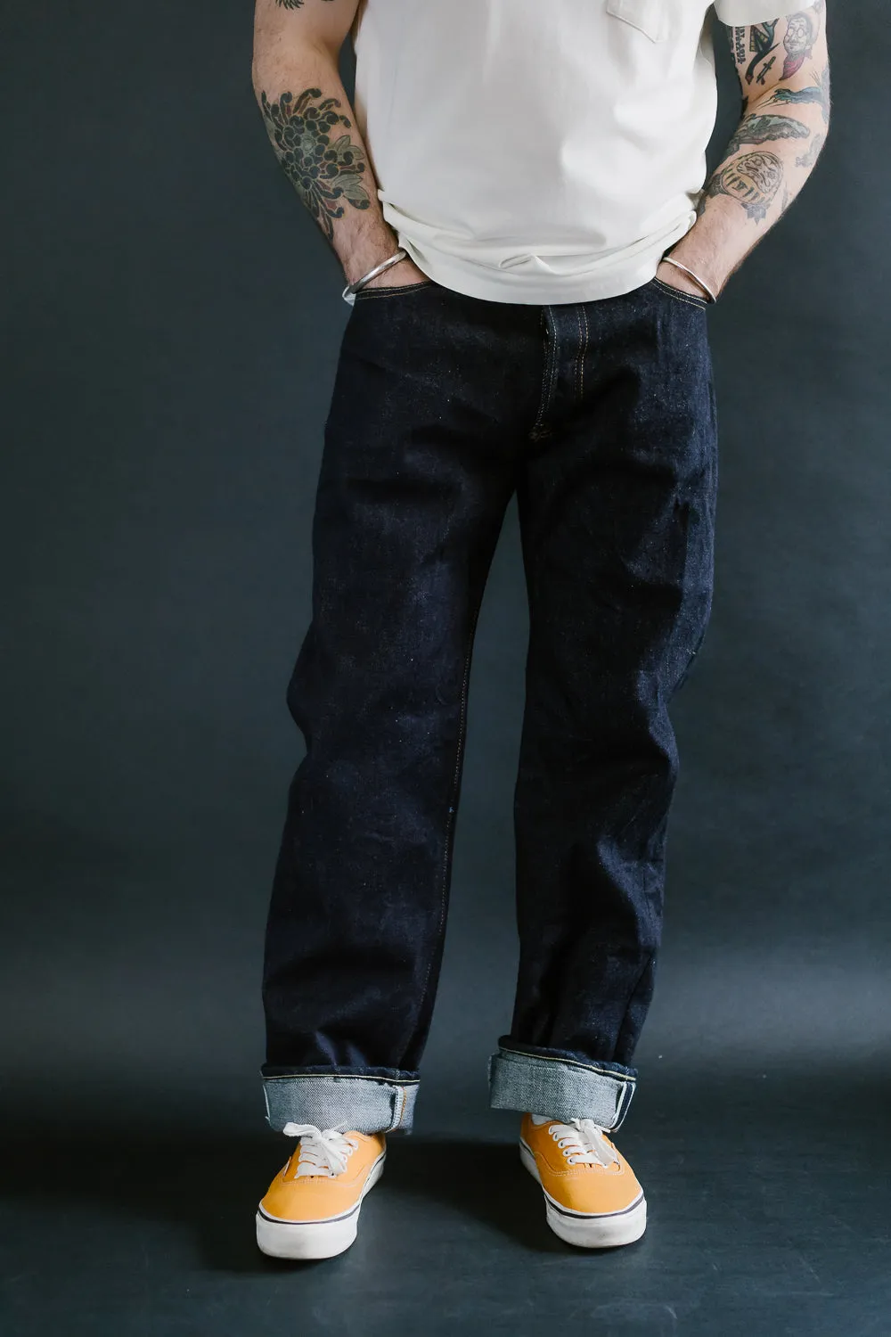 S510XX25ozGA-25th - 25oz "Ganryu-Jima" Selvedge Denim - Regular Straight Fit