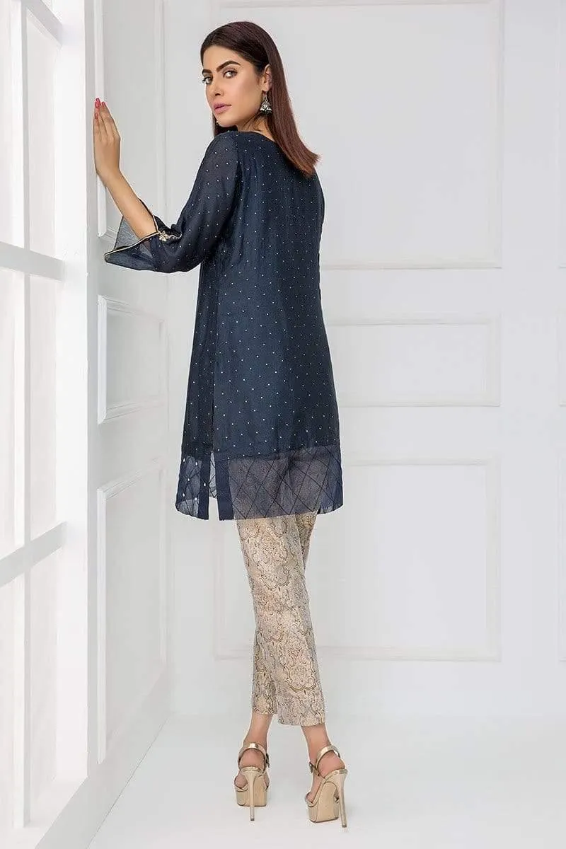 Sadia Aamir - Midnight Blue Royal - SA-LP04 - Khaddi Cotton - 1 Piece