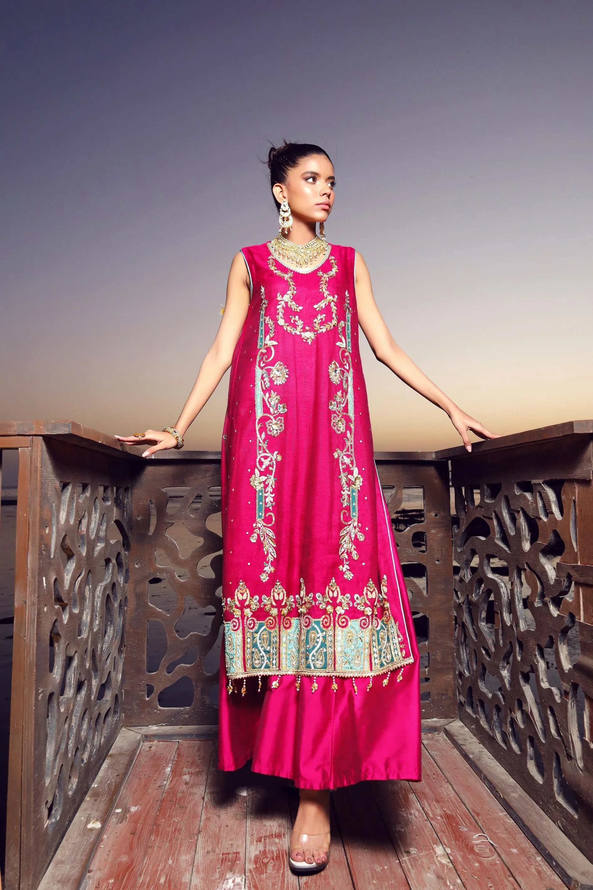 Sadia Aamir - Sharar - Khaddi - 3 Piece
