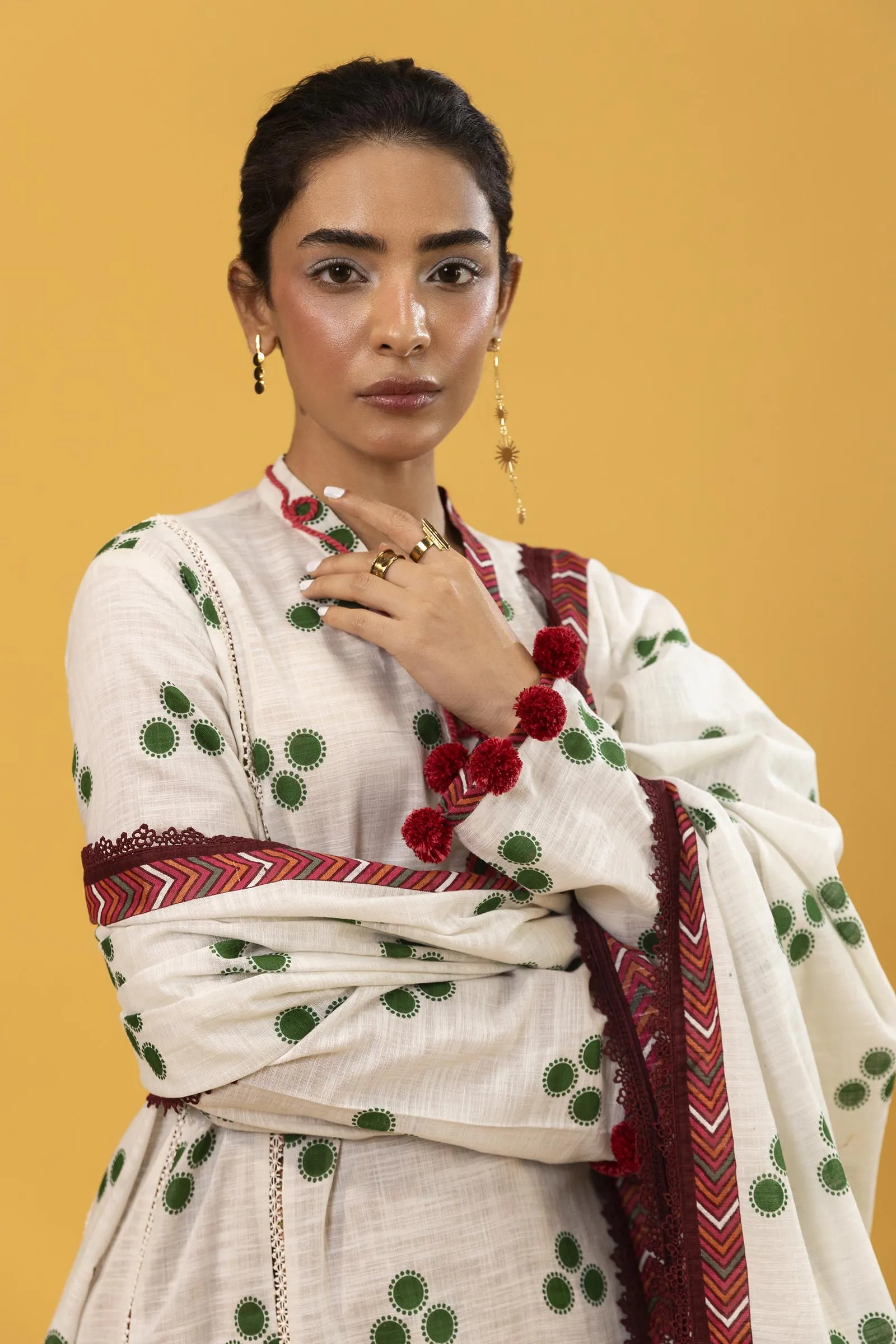 Sana Safinaz - H243-001B-3CQ - White - Printed - 3 Piece - Unstitch