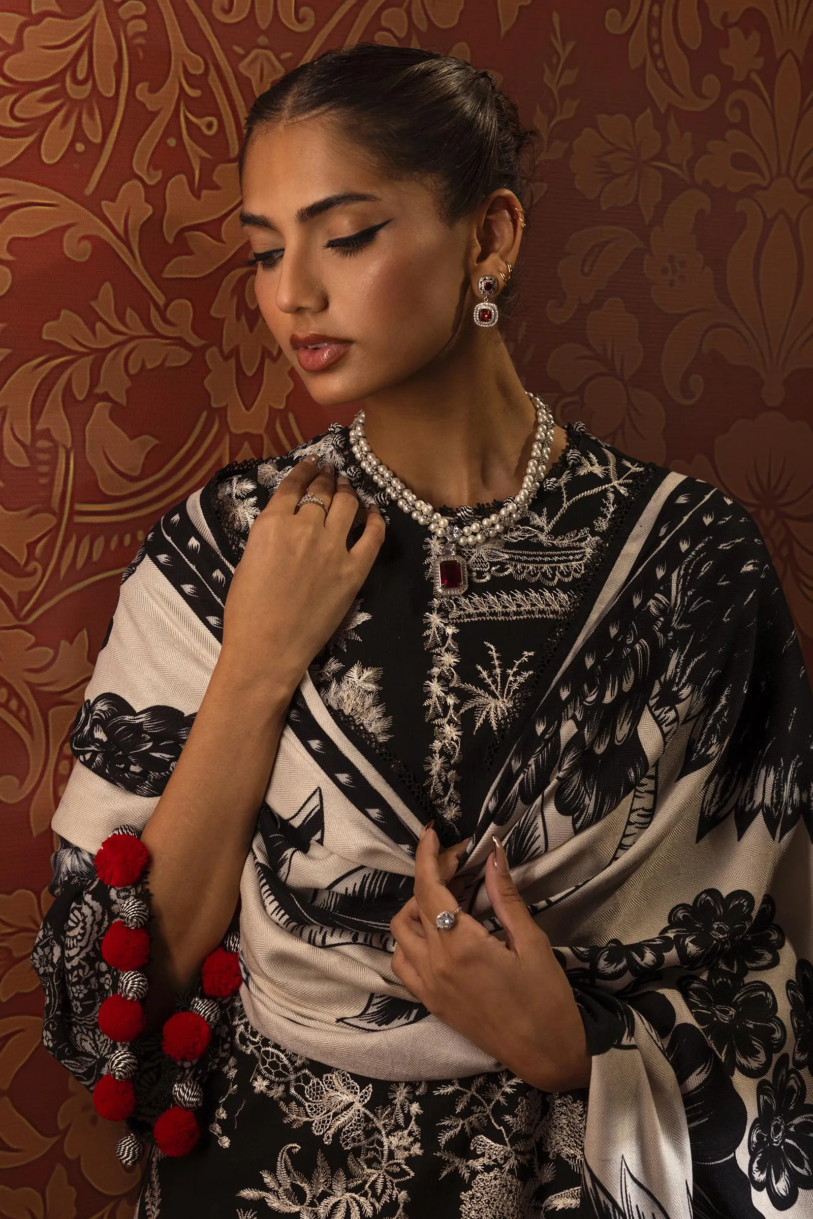 Sana Safinaz - M243-001B-3CO - 3 Piece - Unstitch