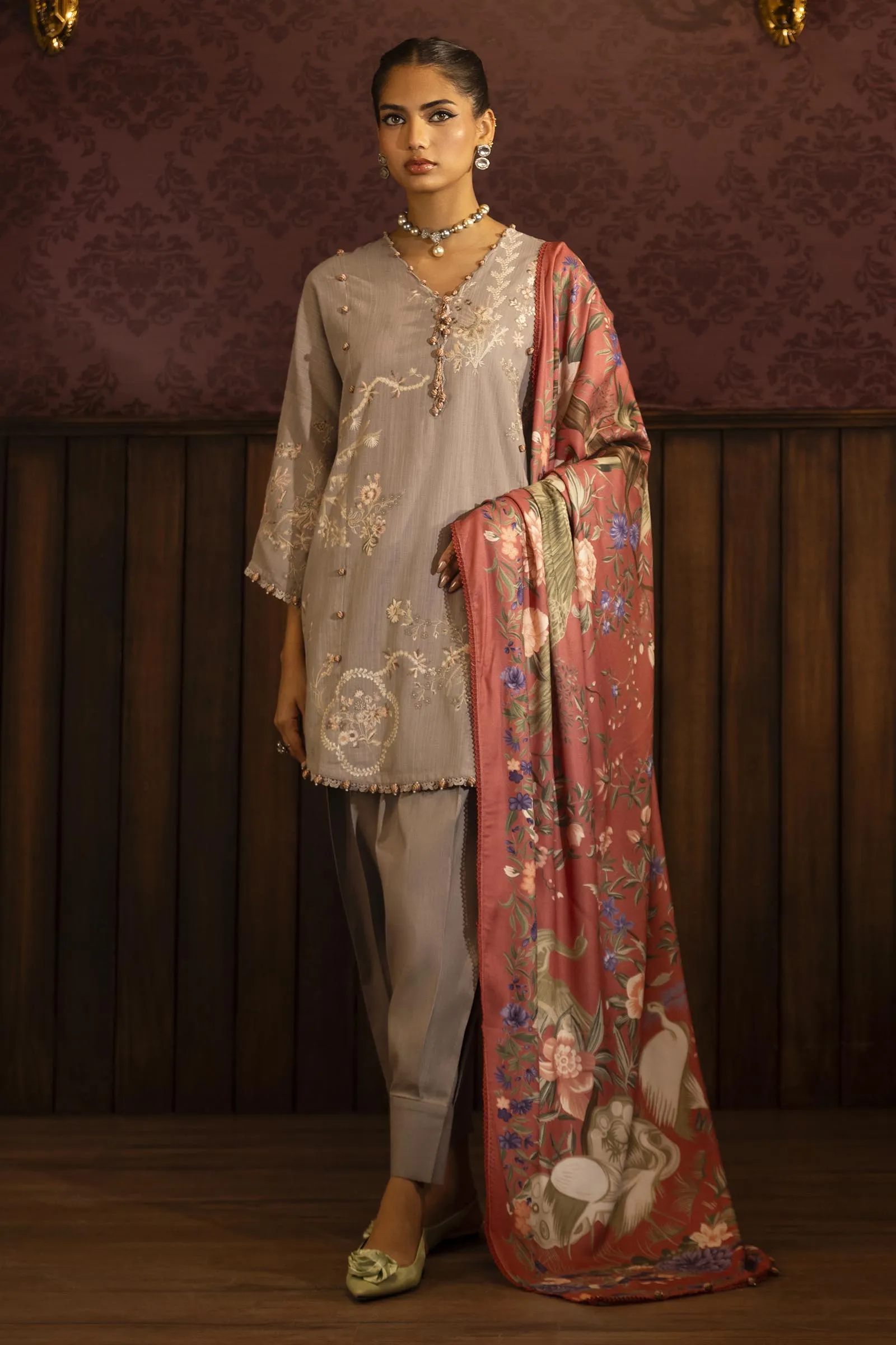 Sana Safinaz - M243-006B-3AP - 3 Piece - Unstitch