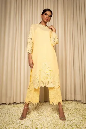 Sanam Chaudhri - Lemon Chiffon 2 Piece