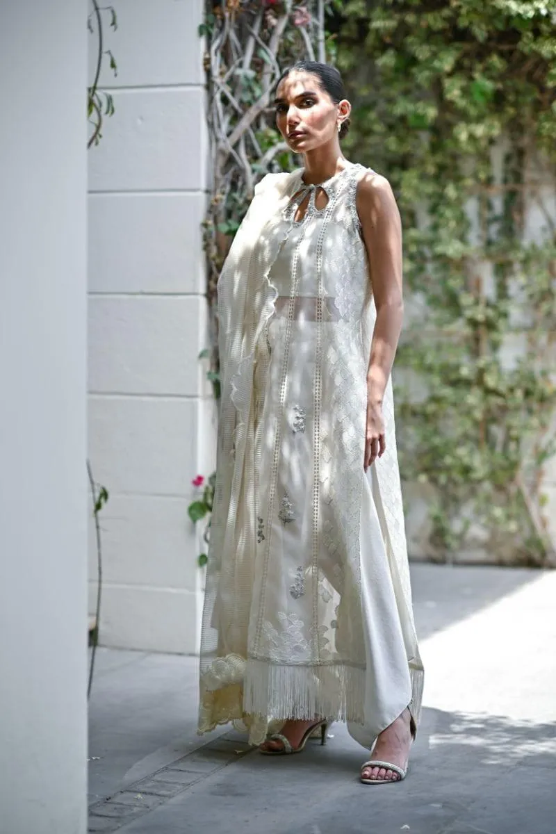 Sania Maskatiya - Ora - ORGANZA - Ivory - 3 Piece