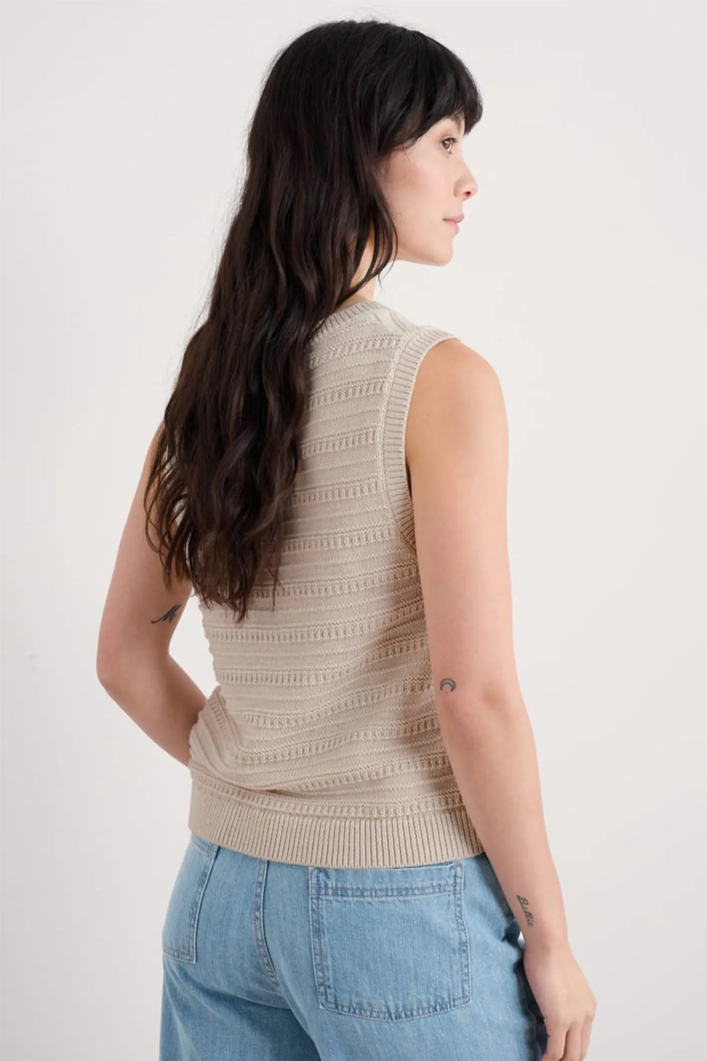 Seasalt Tepel Knitted Vest Top Chalk WM33648-19489