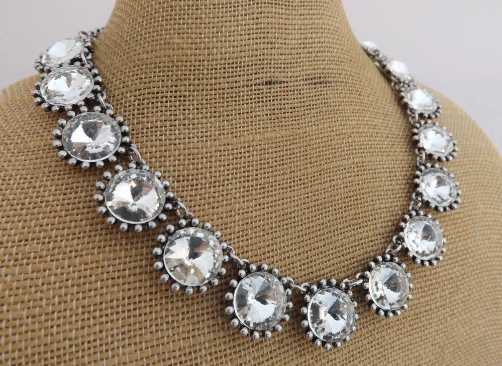 Silver Bling Collar Necklace