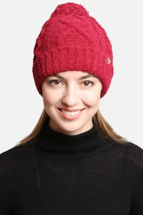 Solid Color Luxury Soft Beanie w Pom Pom