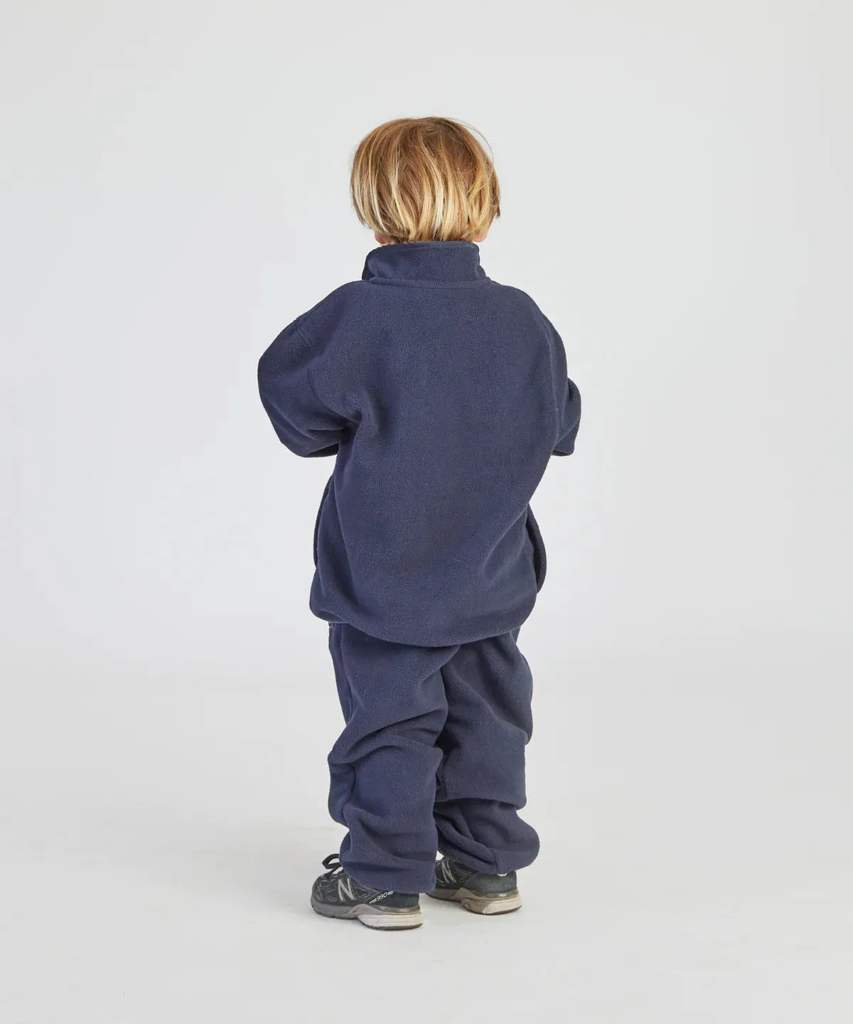 SONNIE - MONTY QUARTER DOME FLEECE - DEEP BLUE