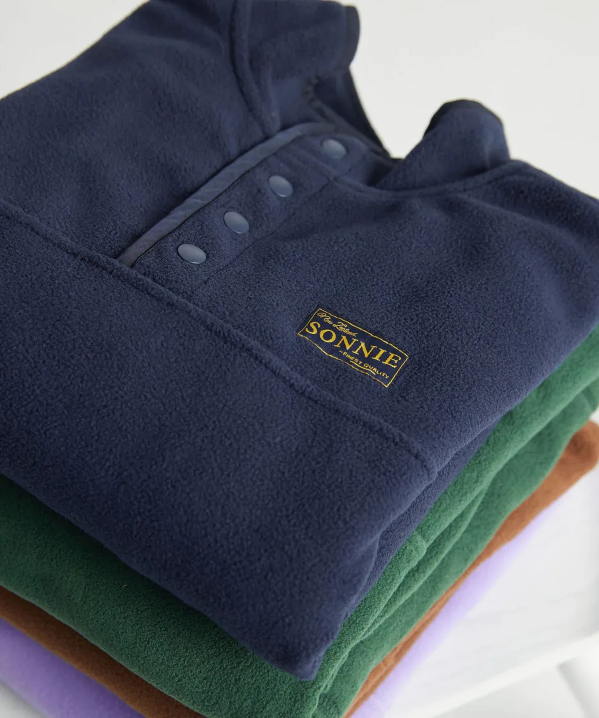SONNIE - MONTY QUARTER DOME FLEECE - DEEP BLUE