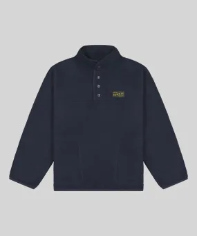 SONNIE - MONTY QUARTER DOME FLEECE - DEEP BLUE