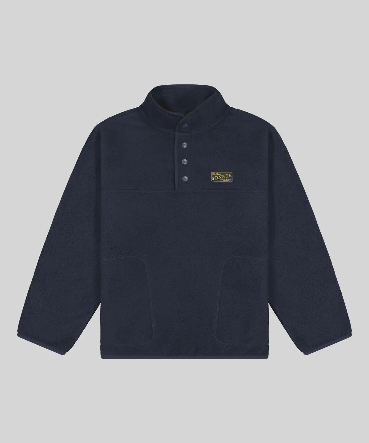 SONNIE - MONTY QUARTER DOME FLEECE - DEEP BLUE