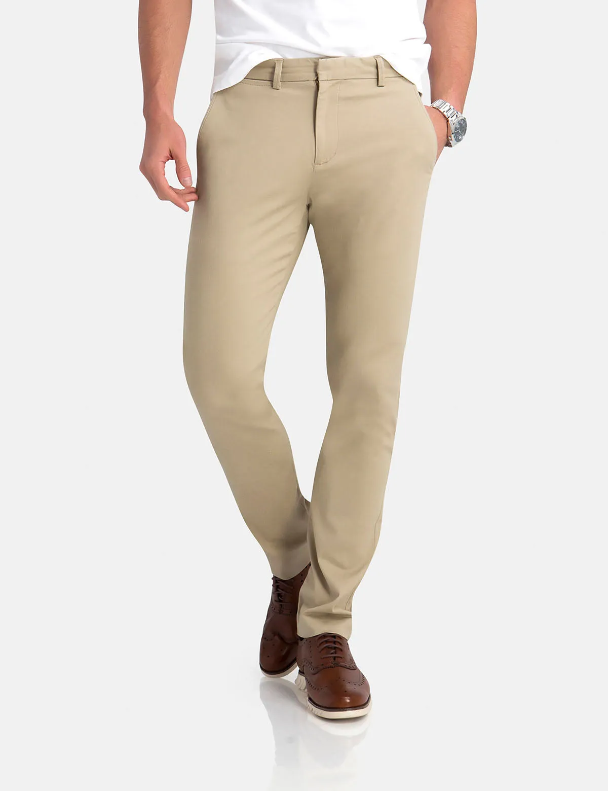 STRAIGHT SATEEN CHINOS