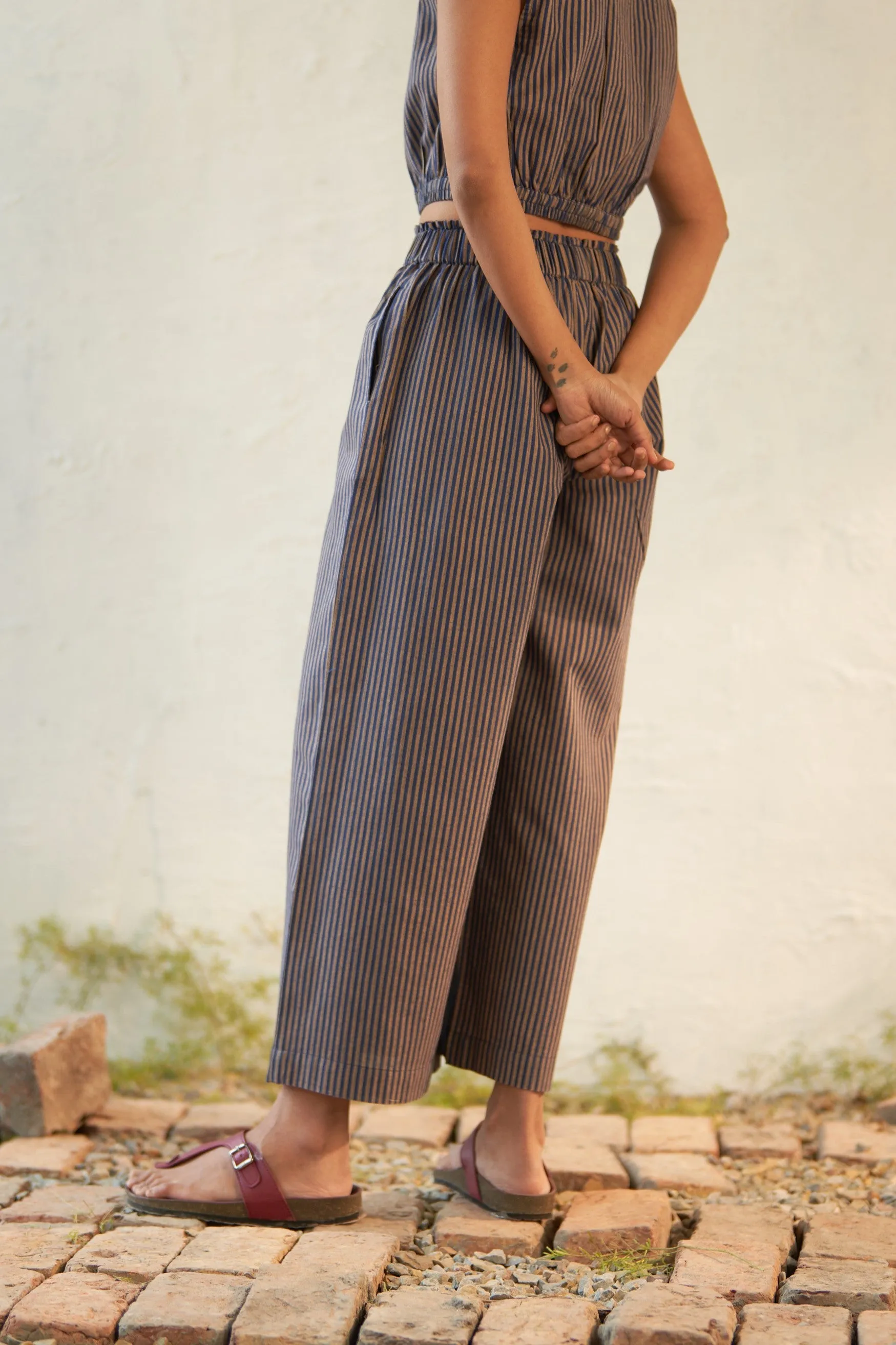 Stripe High Flared Lowers