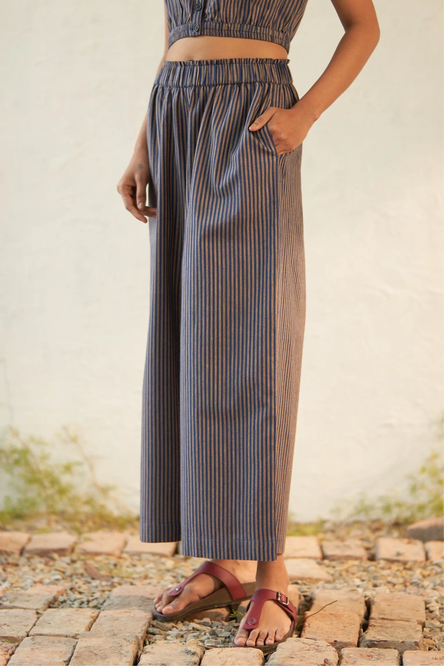 Stripe High Flared Lowers