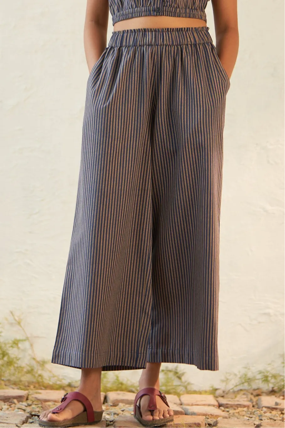 Stripe High Flared Lowers