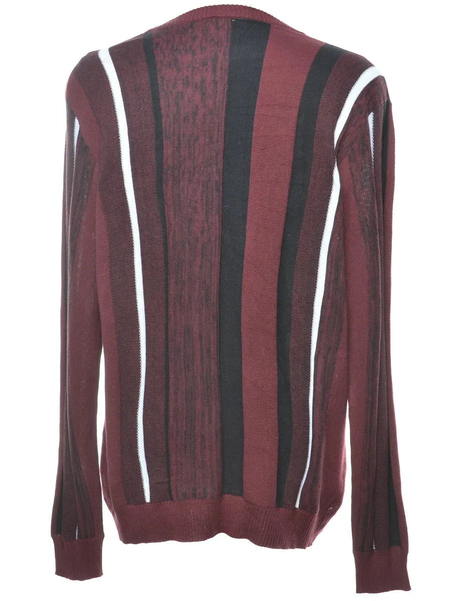 Striped Pattern Jumper - L