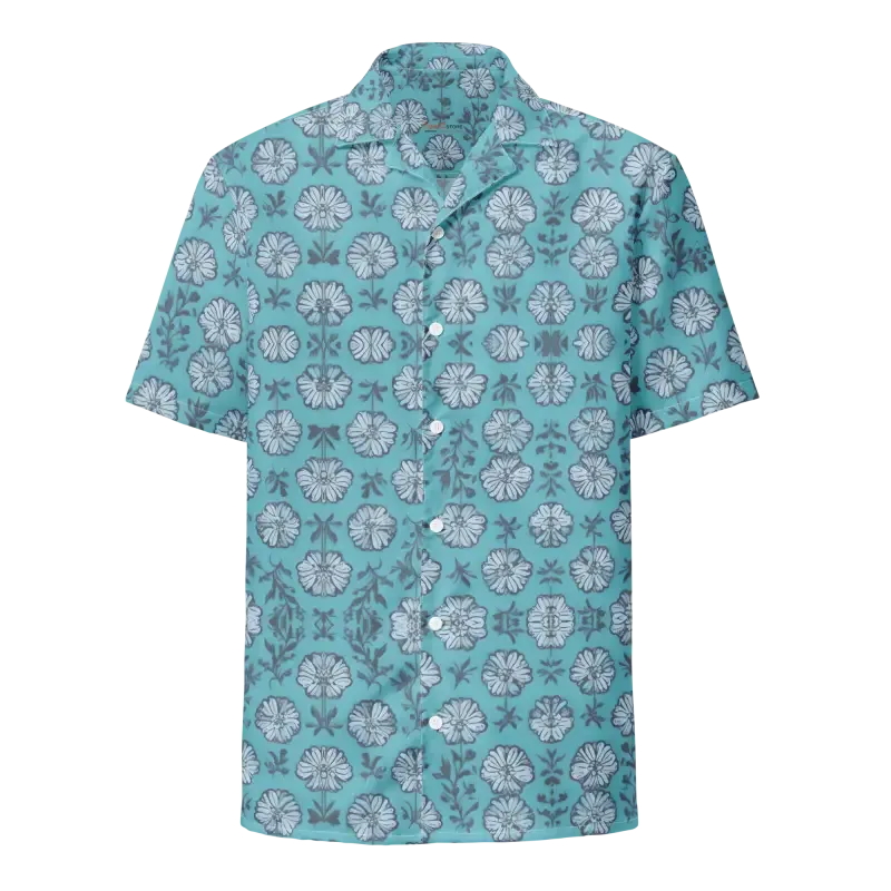 Sunny Summer Flowers Button Shirt