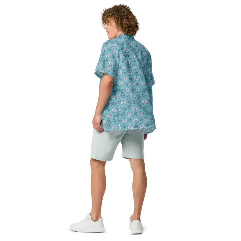 Sunny Summer Flowers Button Shirt