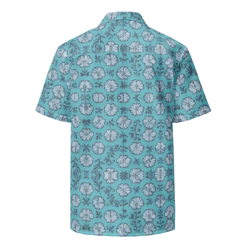 Sunny Summer Flowers Button Shirt