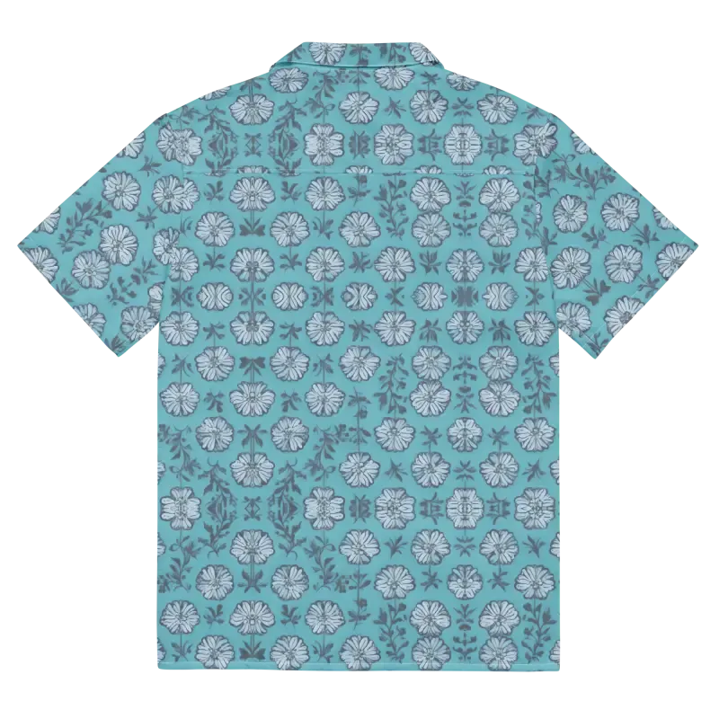 Sunny Summer Flowers Button Shirt