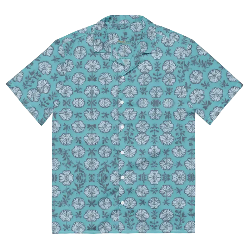 Sunny Summer Flowers Button Shirt